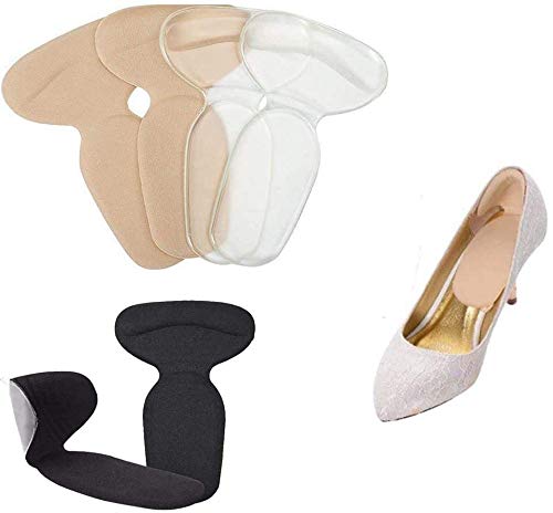PALAY Heel Grips, 3 Pairs Silicone Shoes Too Big Insole Inserts Back Liner High Heel Cushions for Shoes Boot Cushion T Shape 3 Colors PALAY Heel Grips, 3 Pairs Silicone Shoes Too Big Insole Inserts Back Liner High Heel Cushions for Shoes Boot Cushion T Shape 3 Colors